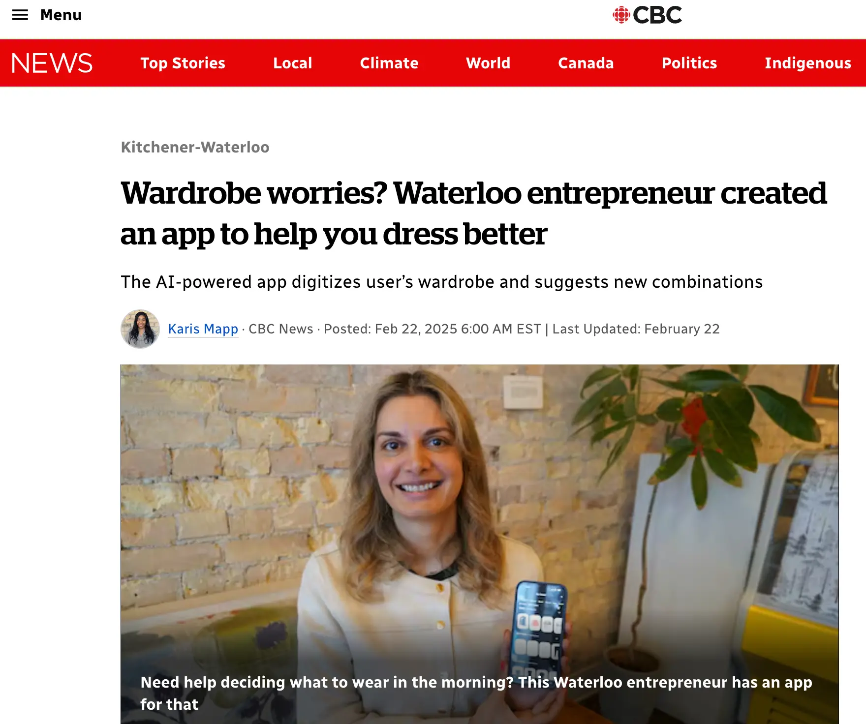 CBC Reporter Karis Mapp on Pronti
