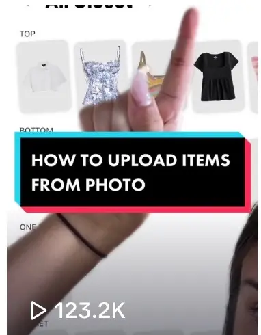 Uploading items from photo