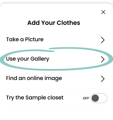 Gallery upload