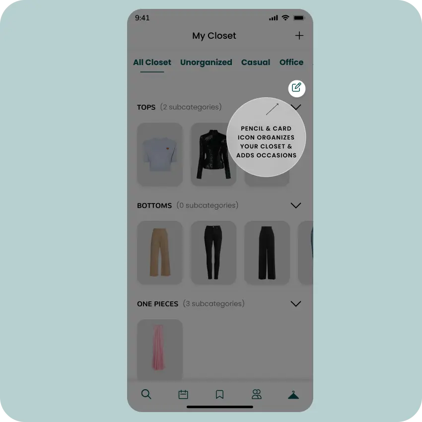 Upload your clothes on Pronti