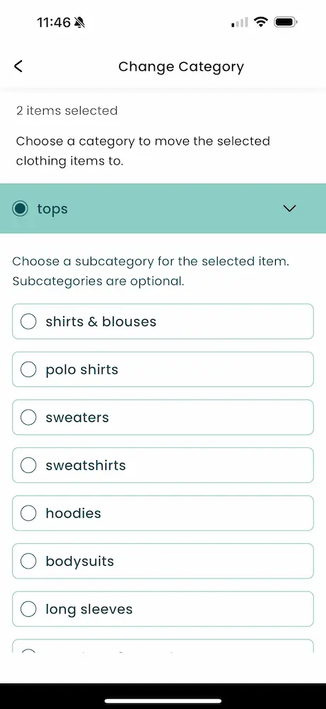 subcategories