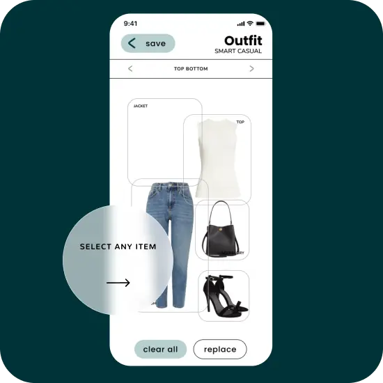 select the item