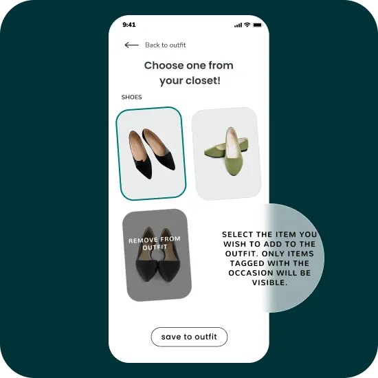 choose the item you want to add