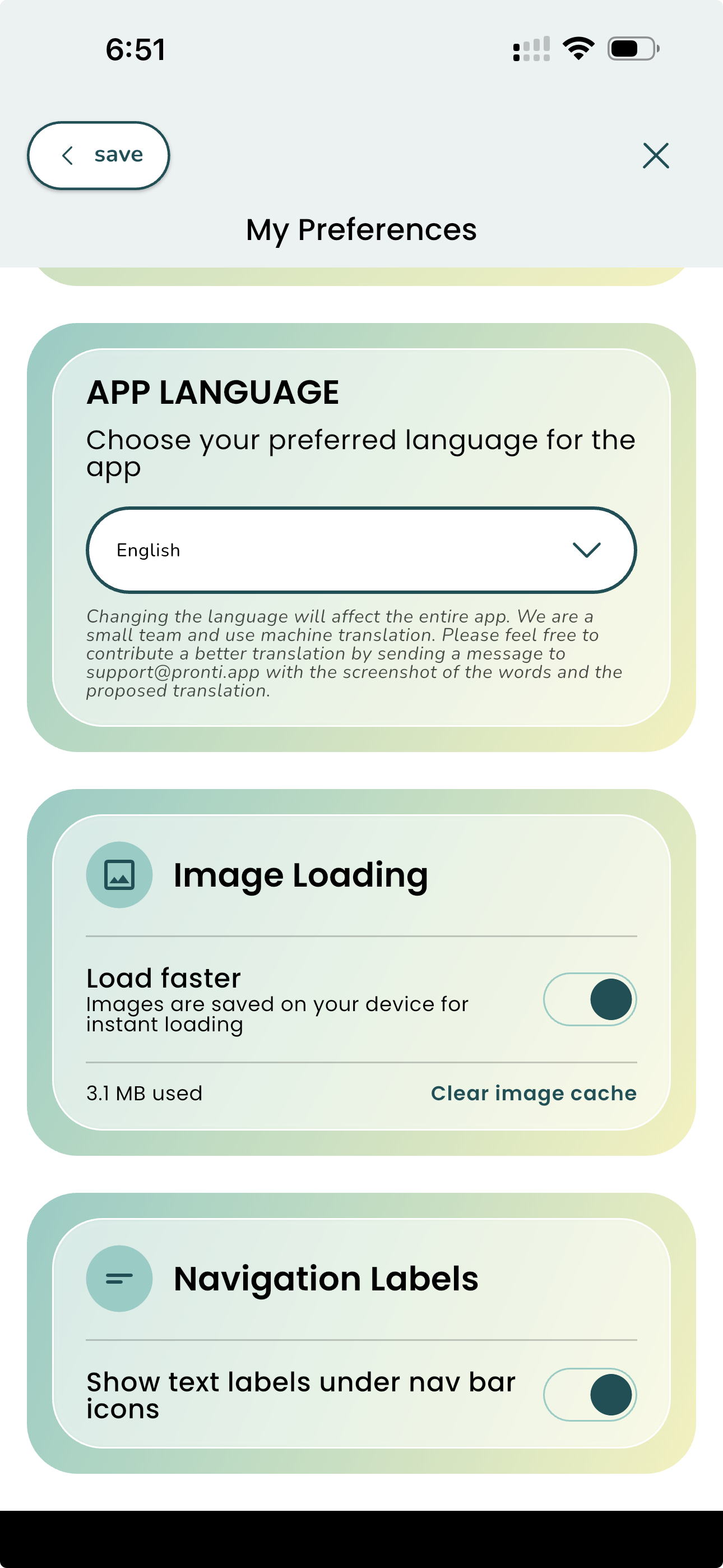 App Language